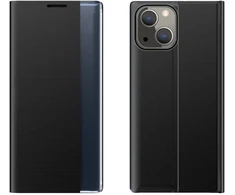 Hurtel Atverčiamas dėklas su langeliu iPhone 13 mini – juodas