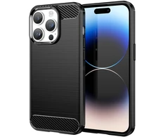 Hurtel Carbon dėklas iPhone 14 Pro – juodas TPU