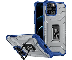 Hurtel Crystal Ring Case dėklas iPhone 13 Pro Max – mėlynas