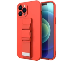Hurtel Dėklas su virvele iPhone 12 Pro Max – raudonas