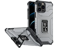 Hurtel Hibridinis dėklas su žiedu iPhone 13 Pro Max – juodas