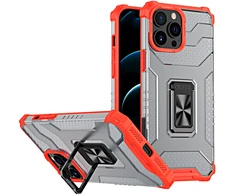 Hurtel Hibridinis dėklas su žiedu iPhone 13 Pro – raudonas