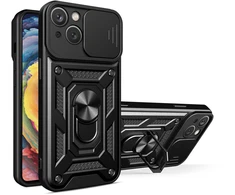 Hurtel Hybrid Armor Camshield dėklas iPhone 14 Plus – juodas