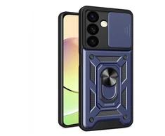 Hurtel Hybrid Armor Camshield dėklas POCO C65/Redmi 13C – mėlynas