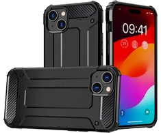 Hurtel Hybrid Armor dėklas iPhone 15 Plus – juodas