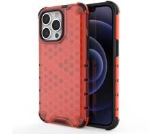 Hurtel Korėtas dėklas iPhone 13 Pro – raudonas (TPU/PC)