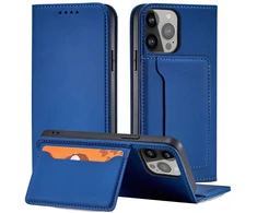 Hurtel Magnet Card Case dėklas iPhone 14 Pro – mėlynas
