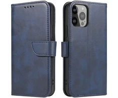 Hurtel Magnet Case dėklas iPhone 15 Pro – mėlynas, su pinigine