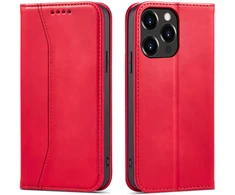 Hurtel Magnet Fancy Case dėklas iPhone 14 Plus – raudonas