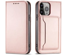 Hurtel Magnetinis dėklas iPhone 14 Plus – rožinis piniginė