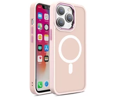 Hurtel MagSafe magnetinis matinis dėklas iPhone 15 Pro Max – rožinis
