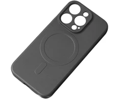 Hurtel MagSafe Compatible silikoninis Apple iPhone 15 Plus - dėklas telefonui juodos spalvos