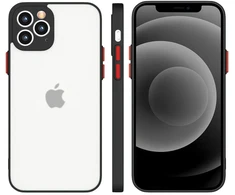 Hurtel Milky Case silikoninis dėklas Galaxy A22 4G – juodas