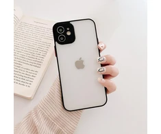 Hurtel Milky Case silikoninis dėklas Galaxy A22 4G – juodas