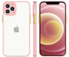 Hurtel Milky Case silikoninis skaidrus dėklas Galaxy A42 5G – rožinis