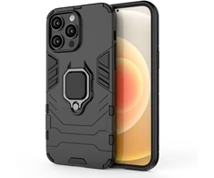 Hurtel Ring Armor magnetinis dėklas iPhone 14 Pro Max – juodas