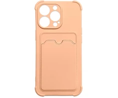 Hurtel Šarvuotas dėklas su kortelių kišene iPhone 13 mini – rožinis