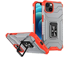 Hurtel Šarvuotas dėklas su žiedu iPhone 13 – raudonas