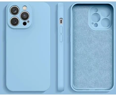 Hurtel Silikoninis dėklas iPhone 14 Plus – šviesiai mėlynas