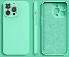 Hurtel Silikoninis dėklas iPhone 14 Plus – mėtinis žalias