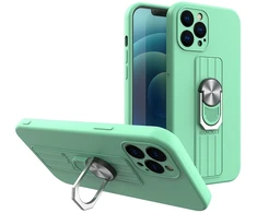 Hurtel Silikoninis dėklas Ring Case iPhone 12 mini – mėtinis