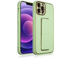 Hurtel Silikoninis dėklas su stovu iPhone 13 Pro Max – žalias