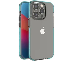 Hurtel Skaidrus TPU dėklas iPhone 14 Pro – šviesiai mėlynas