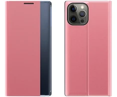 Hurtel Sleep Case atverčiamas dėklas iPhone 13 Pro – rožinis