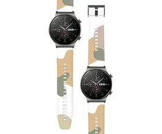 Hurtel Strap Moro dirželis Huawei Watch GT2 Pro silikoninė laikrodžio apyrankė 7 raštas