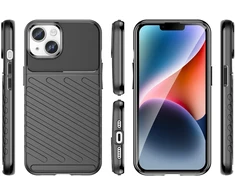 Hurtel Thunder Case dėklas iPhone 14 – juodas, sustiprintas