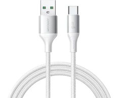 Joyroom S-A28 Flash serijos 3A USB-A - USB-C kabelis 1m - Baltas