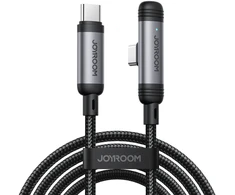 Joyroom S-A56 EnjoyX Series 90° USB-C – USB-C kabelis 60W 1.2m – juodos spalvos