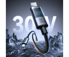 Joyroom S-A16 Pro Prism Series 30W USB-C - Lightning Laidas su ekranu 1.2m - juodas