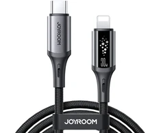 Joyroom S-A60 StarTalk 30W USB-C - Lightning kabelis 1.2m - juodas