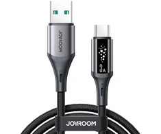 Joyroom S-A60 StarTalk 3A USB-A - USB-C kabelis 1.2m - juodas