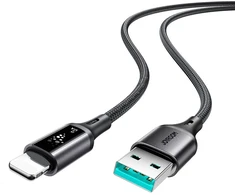 Joyroom S-A60 StarTalk 3A USB-A - Lightning kabelis 1.2m - juodas