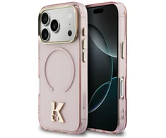 Dėklas Karl Lagerfeld IML K Head Logo MagSafe Case for iPhone 17 Pro Max - Rožinė