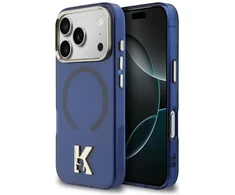 „Karl Lagerfeld IML K Head Logo MagSafe“ dėklas, skirtas „iPhone 17 Pro Max“ - Mėlyna