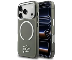 Dėklas Karl Lagerfeld IML KL Script Logo MagSafe Case for iPhone 17 Pro - Juodas