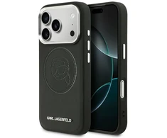 Dėklas Karl Lagerfeld K Head Point Logo MagSafe Case for iPhone 17 Pro Max - Juodas