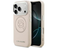 Dėklas Karl Lagerfeld K Head Point Logo MagSafe Case for iPhone 17 Pro Max - Rožinė