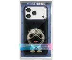 Nimmy Big Eyed Pet 2.0 Dog dėklas skirtas iPhone 17 Pro - Juoda