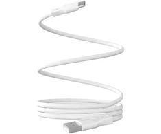 Puro Magnetic 10W Magnetic Kabelis USB-A – USB-C 1m – baltos spalvos