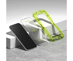 Ringke Easy Slide 2-pack apsauginis stiklas skirtas Apple iPhone 17 Air – juodos spalvos