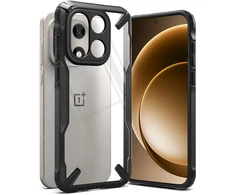 Dėklas Ringke Fusion X Case for OnePlus 15 - Clear Juodas