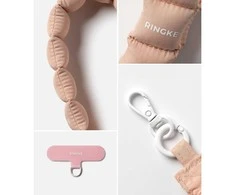 Ringke Rinkge Holder & Puffer Hand Strap Floral rožinės spalvos