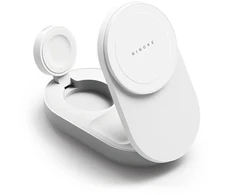 Ringke QI2.2 25W 3in1 Magnetic MagSafe belaidis sulankstomas įkroviklis baltos spalvos