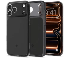 Spigen Ultra Hybrid „T” MagSafe dėklas skirtas Apple iPhone 17 Pro – matinis juodos spalvos
