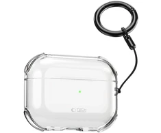 „Tech-Protect“ atšokantis dėklas, skirtas „AirPods Pro 3“ ausinėms – skaidrus