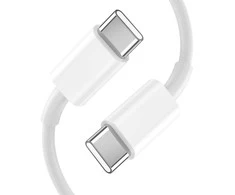 Tech-Protect C20W 2x USB-C PD 20W įkroviklis su USB-C / USB-C laidu - baltas
